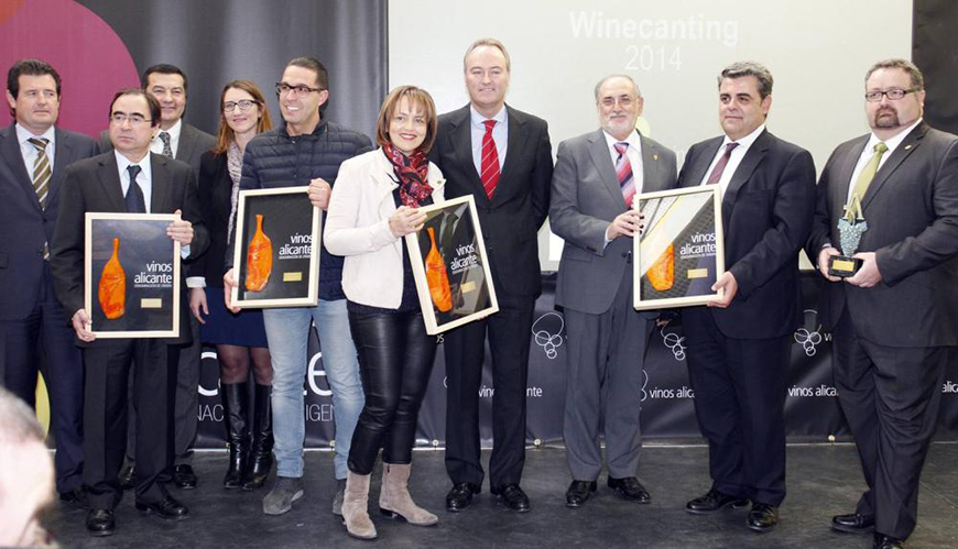 Acto de entrega de los premios Winecanting 2014
