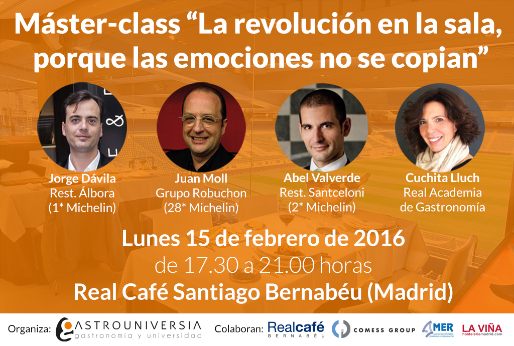 Máster-class "La revolución en la sala, porque las emociones no se copian" en Madrid